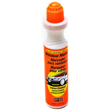 Hy-Ko Fluorescent Orange Window Marker, 3PK A40615